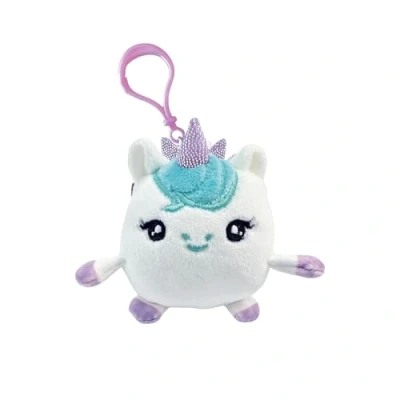 Bild av SquishPets Keychain Galupy Rainbow Unicorn gosedjur, enhörning mjuk leksak i en nyckelring, 6 cm, jessie, Small, Fantaisia