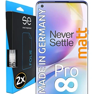 Bild av 2 x 3D Skärmskydd för OnePlus 8 Pro [smart engineered] Skyddsfilm, anti reflektion, matt , skyddsfall vänliga, fodralvänligt