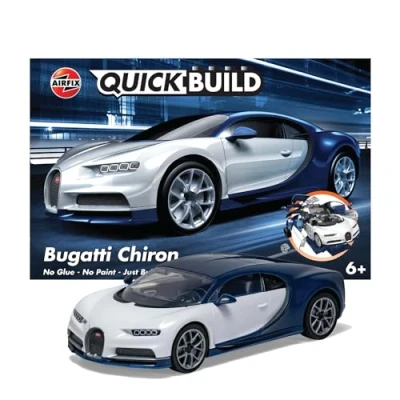 Bild av Airfix J6044, Modellyxbil, Monteringssats, Bugatti Chiron, Alla, Plast, 44 styck