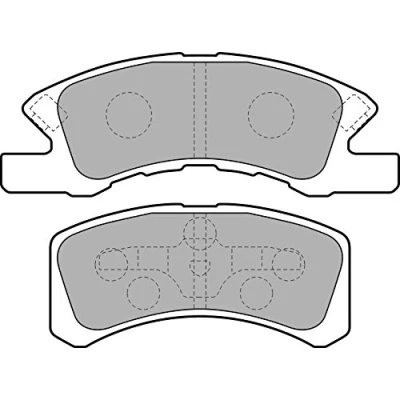 Bild av DELPHI LP1918 Jeu de plaquettes frein avec indicateur d&#039;usure tôle anti bruit accessoires DAIHATSU: Cuore 6, Trevis, 7