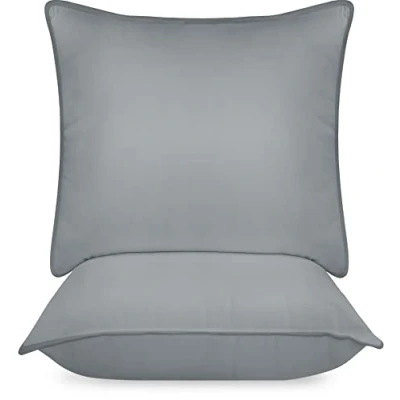 Bild av Utopia Bedding Kuddar (Set med 2), 65 x cm Sängkuddar, Lyxiga Plyschsovkuddar för Rygg, Mage och Sidosovare (Grå)
