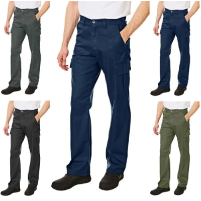 Bild av Lee Cooper LCPNT205_NAVC_38 lastbyxor för män, marinblå, 38 W/33 L (lång)