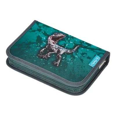 Bild av herlitz 31 delat skolfodral, Grön Rex, 20,5 x 14 3,8 cm, Skolfodral
