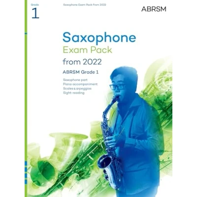 Bild av Saxophone Exam Pack from 2022, ABRSM Grade 1: Selected the syllabus 2022. Part, Piano Accompaniment, Scales &amp; Sight Reading