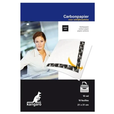 Bild av Kangaro K 7800966 Karbonpapper Svart A4, Paket med 10