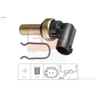 Bild av EPS 1.830.324 Sonde De Température Liquide Refroidissement Made in Italy OE Equivalent OPEL: Corsa D 3/5 portes, Zafira B, Astra H portes