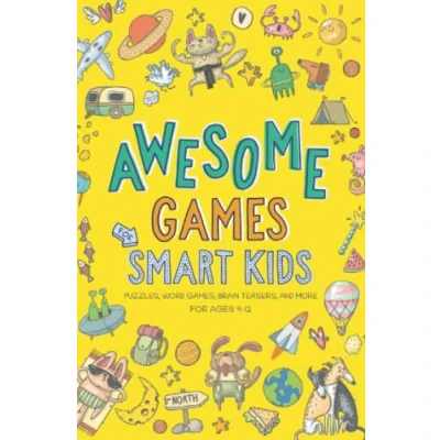 Bild av Awesome Games for Smart Kids: Fun puzzles, word games, and brain teasers. Activity book ages 9 12.