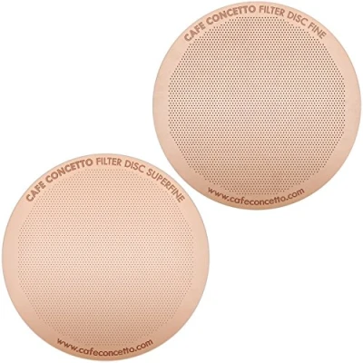 Bild av Filterskivor för AeroPress Cafe Concetto Fine &amp; Superfine rose gold