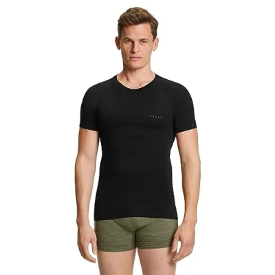 Bild av Falke, herr, ull Tech Light Round Neck funktionströja, kortärmad skjorta, varma och kalla temperaturer, funktionella underkläder, andas, klimatreglerande, lukthämmande ull, funktionellt material 1