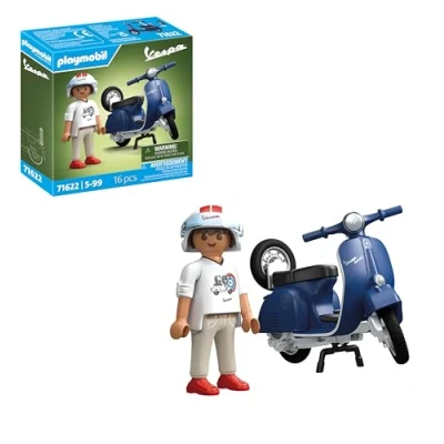 Bild av Playmobil Vespa 150 Sprint Veloce, azul 71623 leksak, Flerfärgad, Från 5 år