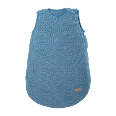 Bild av roba Baby sovsäck 70 cm Indigo Seashells för nyfödda året runt ekologisk bomull GOTS och OEKO TEX Standard 100 certifierad muslin blå