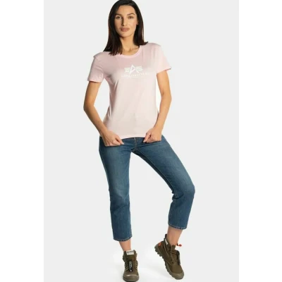 Bild av Alpha Industries NEW Basic Tshirt med print, Storlek: XS, Pink