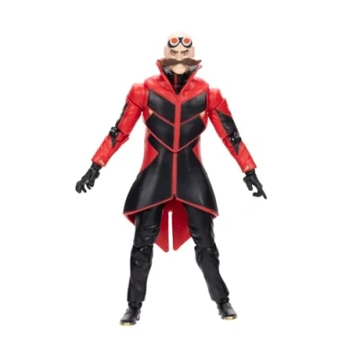 Bild av Sonic The Hedgehog 3 Movie Ivo Robotnik Samlare Leksaksfigur av Jakks Pacific, Står 5 tum / 13 cm hög, Mycket artikulerad för pojkar/flickor, Officiellt licensierad film, föreslagen