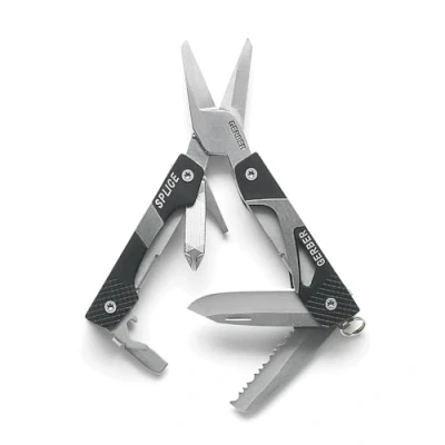 Bild av Gerber Multifunktionsverktyg med sax, 8 funktioner, splice pocket tool, aluminium/rostfritt stål, svart, 31 00013