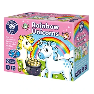 Bild av Orchard Toys Rainbow Unicorns Memory Matching Game For Learning Colours. First Board 3+ Year Olds, Toddlers, Kids, Family Game. Perfect Gifts, Party And Educational Toy