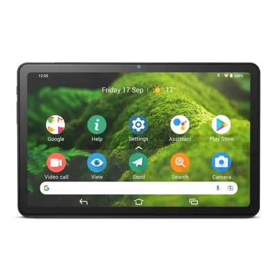 Bild av Doro Surfplatta, lätt för seniorer, Android surfplatta 10,4 tum HD skärm 5MP + 8MP kamera wifi bluetooth strömlinjeformat gränssnitt stora ikoner klart ljud 4 GB RAM 32 (grå)