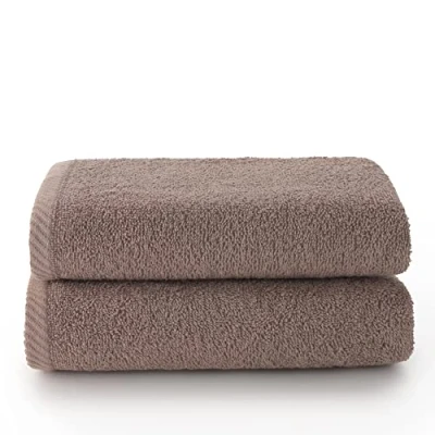 Bild av Top Towels Pack 2 Handdukar Badhanddukar 100% Bomull 500g/m2 Åtgärd 100x50cms, Blad, 50X 100