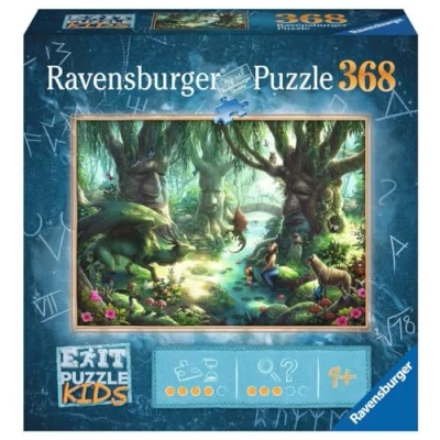 Bild av Ravensburger EXIT Puzzle Kids 12955 Den magiska skogen 368 bitar pussel för barn från 9 år, barnpussel