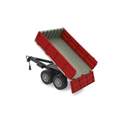 Bild av JAMARA 413108 tippvagn för RC traktor 1:16 fjärrstyrd tippfördjupning upp/ner, släpvagnskoppling fram, fällbara kantväggar, röd
