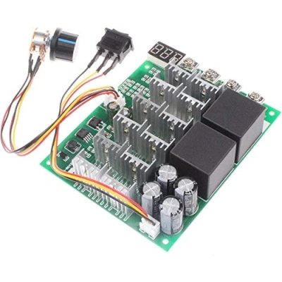 Bild av RUIZHI PWM Motorhastighetsstyrenhet 60A DC 10V 55V 12V 24V 36V 48V digital skärm 100A max borste motorkontroll tredje växeln framåt backstopp