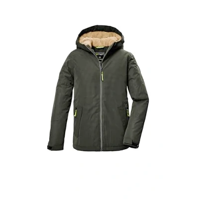 Bild av killtec pojkar funktionell jacka/vinterjacka med huva KOW 377 BYS JCKT, mörk moss, 152, 42169 000