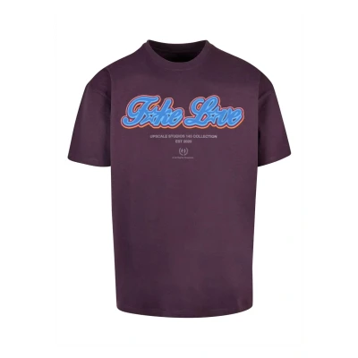 Bild av Upscale by Mister Tee Heavy Tshirt med print, Storlek: Large, Purplenight
