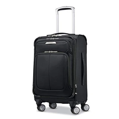 Bild av Samsonite Solyte Dlx Softside expanderbart bagage med spinner hjul, Midnattssvart, Carry On 20 Inch, hjul