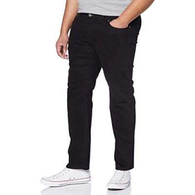 Bild av BRAX Herrstil Cooper Fancy fem fickor i maratonkvalitet 01 byxor, Svart (Perma Black 01), 32W x 36L