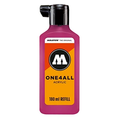 Bild av Molotow One4All Refill MO692232, påfyllningsbläck för permanenta markörer, 180 ml, förpackning med 1, Magenta