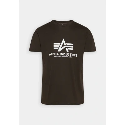 Bild av Alpha Industries Tshirt med print, Storlek: Large, Black olive