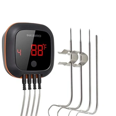 Bild av Inkbird IBT 4XS Bluetooth grilltermometer med 1 000 mAh Li batteri, magnetisk monteringsdesign och rotations lässkärm termometer för BBQ, kök, grill, ugn, kött