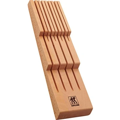 Bild av ZWILLING Messerhalter Für Schubladen, Schubladen Einsatz, 8 Messer, 41 x 10,8 4,8 cm, Holz