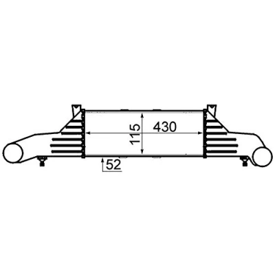 Bild av MAHLE ORIGINAL CI 47 000S Intercooler MERCEDES BENZ: Classe C Coupe, Berline
