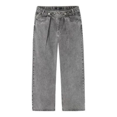 Bild av Namn IT flicka Nlfnilizza DNM Hw Wide byxa jeans, Ljusgrå denim, 152