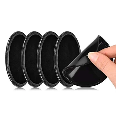 Bild av 5 stycken halkfria dynor för bil, tvättbar halkfri matta mobiltelefon instrumentbräda, återanvändbar dubbelsidig självhäftande nano geldyna