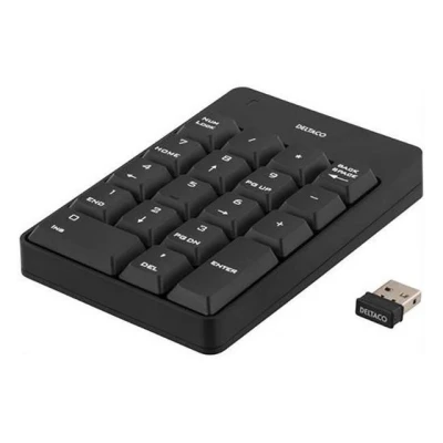 Bild av Deltaco Wireless Numpad Black Svart