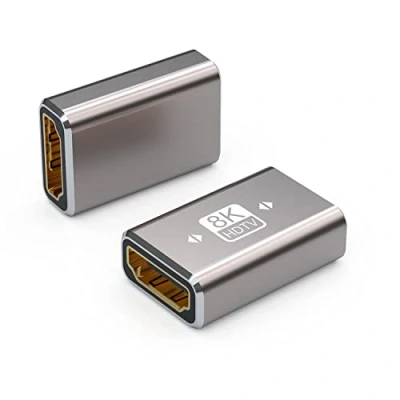 Bild av VMOJO HDMI kopplare 8K, 2.1 hona till anslutning förlängningsadapter, stöder 8K @60Hz/4K @120Hz 120UHD, 7680 x 4320 upplösning, 3D, HDR, ARC för bärbar dator, PC, skärm, Roku TV, 2 pack