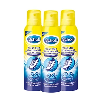 Bild av Scholl Fresh Step Luktstopp skospray, färska skor, 3 pack (3 x 150 ml)
