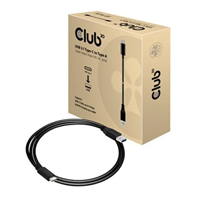 Bild av Klubb 3D CAC 1523 USB 3.1 typ C till A kabel hane/hane svart