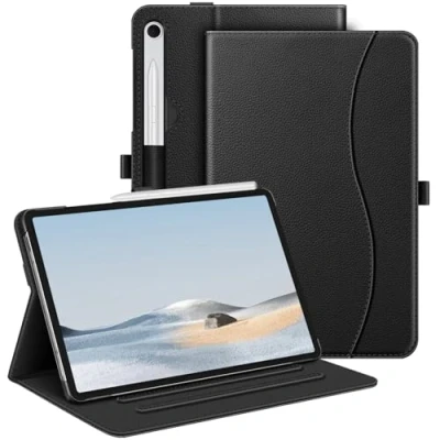 Bild av FINTIE Fodral för Samsung Galaxy Tab S9 FE 10,9 tum/Galaxy 11 tum 2023, flervinkels visningsskydd med ficka, automatisk sov/vakna, svart