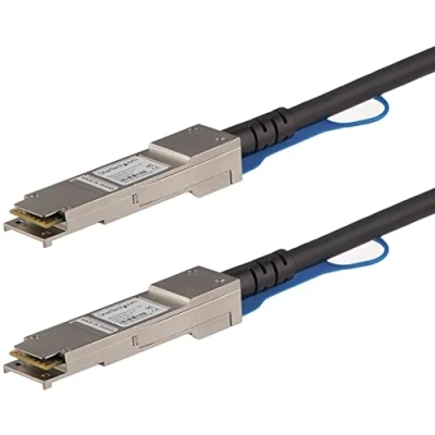Bild av StarTech.com MSA Compliant QSFP+ direct attach Twinax cable 0.5 m (1.6 ft) 40 GbE 40GBase 50 cm black Svart meter