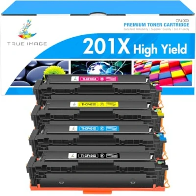 Bild av Äkta bild kompatibel tonerkassett ersättning för HP 201X CF400X 201A CF400A Color Laserjet Pro M252dw MFP M277dw Toner M252n M252 M277n M277c6 M274n CF401X CF402X CF403X