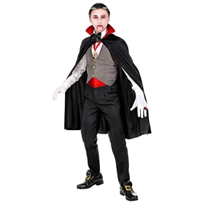 Bild av Widmann Barndräkt vampyr, väst, kappa, tillbehör, blodsugare, halloween