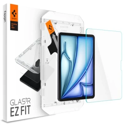 Bild av Spigen Glas.tR EZ Fit Skärmskydd kompatibel med iPad Air 6 M2 (2024), 11 tum, Sjabloon, Kristallklart, 9H härdat Glas