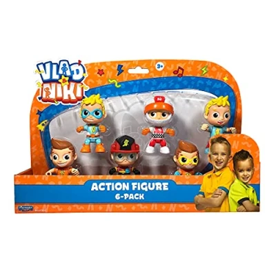 Bild av BANDAI Vlad &amp; Niki Play actionfigur paket med alla 6 figurer artikulerade actionfigurer tillbehör, flerfärgad, P57626