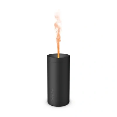 Bild av Stadler Form L 038 Lucy utsöndrar eteriska oljor med en flameffekt i upp till 7 timmar batteridrift, för avkoppling och lugnande aromaterapi, svart aromspridare, ABS, storlek