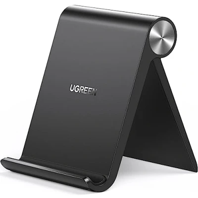 Bild av UGREEN Telefonhållare Justerbart Hopfällbart Telefonställ Handsfree Kompatibel med iPhone 14 13 12 Pro Max Galaxy S22 S21 Ultra Huawei P50 (Svart)