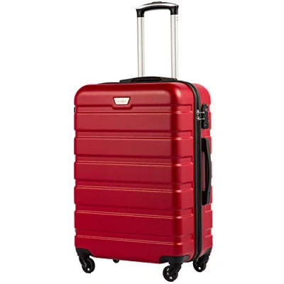 Bild av COOLIFE resväska med hårt skal, resväska, förstorbart bagage (endast stor expanderbar) ABS material TSA lås och 4 hjul, Mörkgrå, Koffer Set, Unisex