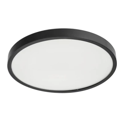 Bild av EDO LED Taklampa PERETI 24 Watt Takljus Takbelysning 4000K Neutral Vit IP44 Vattentät Badrumslampa Rund För Vardagsrum Badrum Inomhus 35 cm 2400 lm Svart Ring