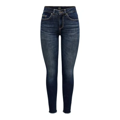 Bild av ONLBLUSH MID SK Ankel RW DNM DOT245 NOOS, Mörkblå denim, (M) W x 32L